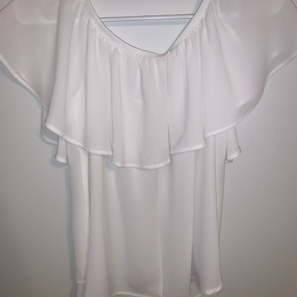 White off the shoulder top